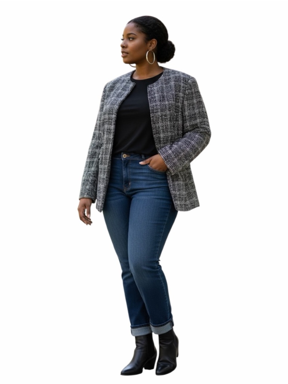 Dress Barn  Open Front Jacket Blazer